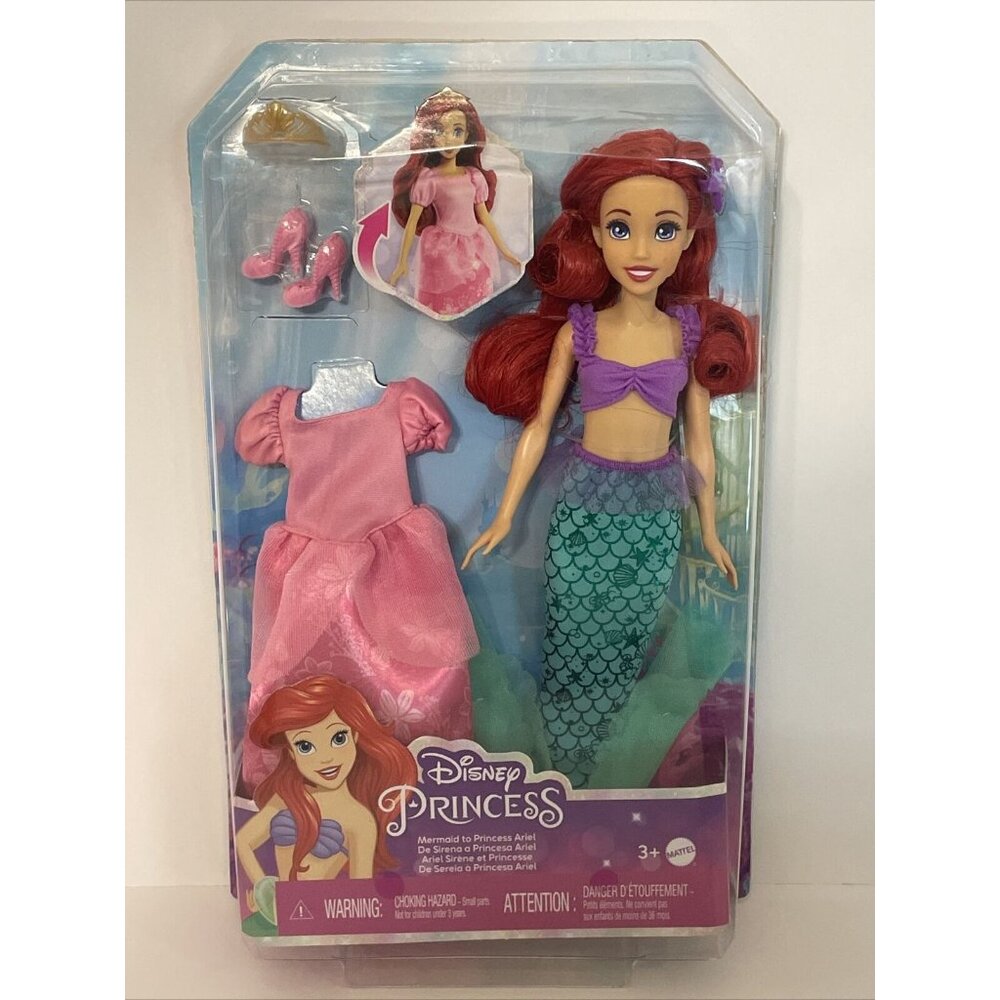 Disney Princess Mermaid To Princess Ariel Doll The Little Mermaid BRAND NEW